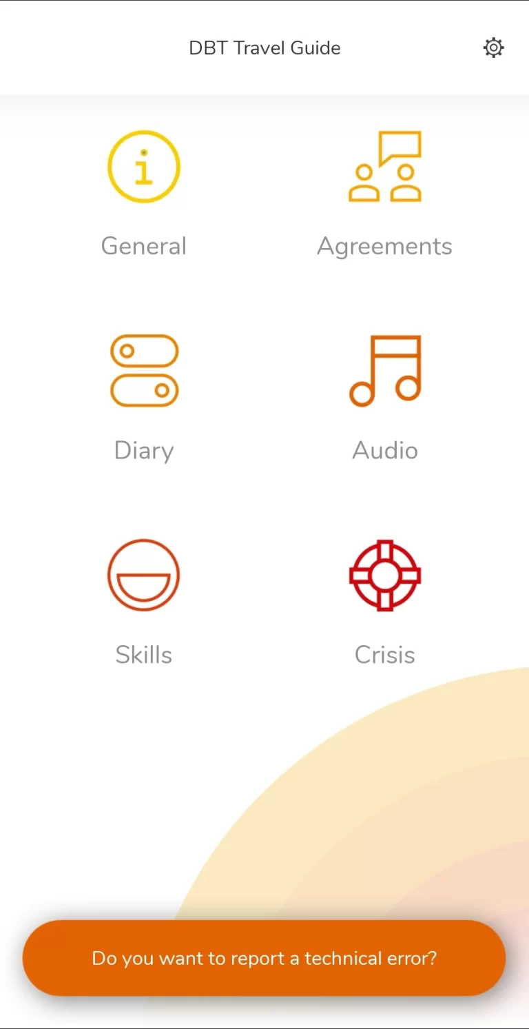 DBT Travel Guide - Mobile Home Screen
